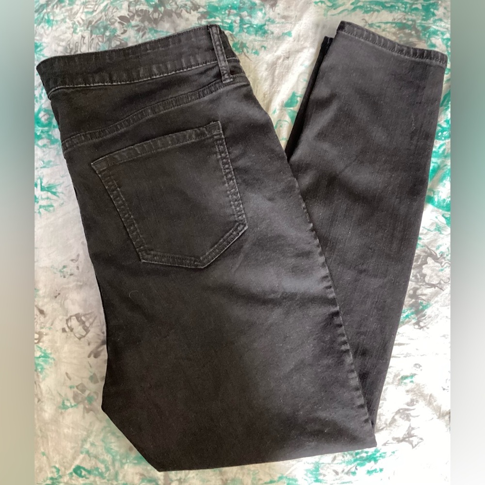 Old Navy Dark Gray Mid-Rise Super Skinny Jeans 16R